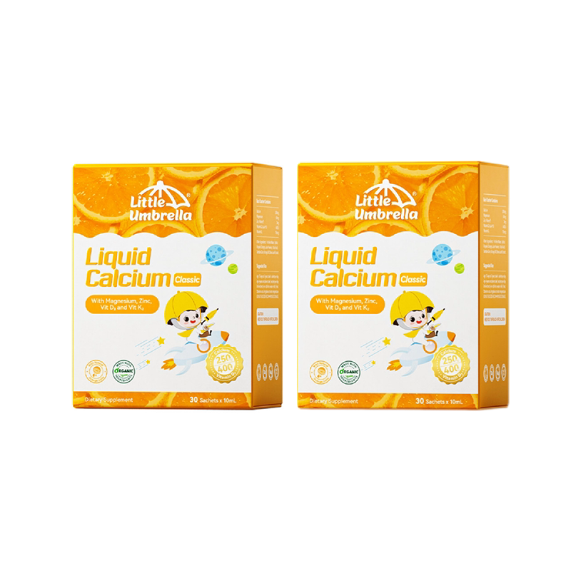 【2盒装】小小伞pro版有机钙镁锌液体钙儿童钙婴儿宝宝K2婴幼儿d3