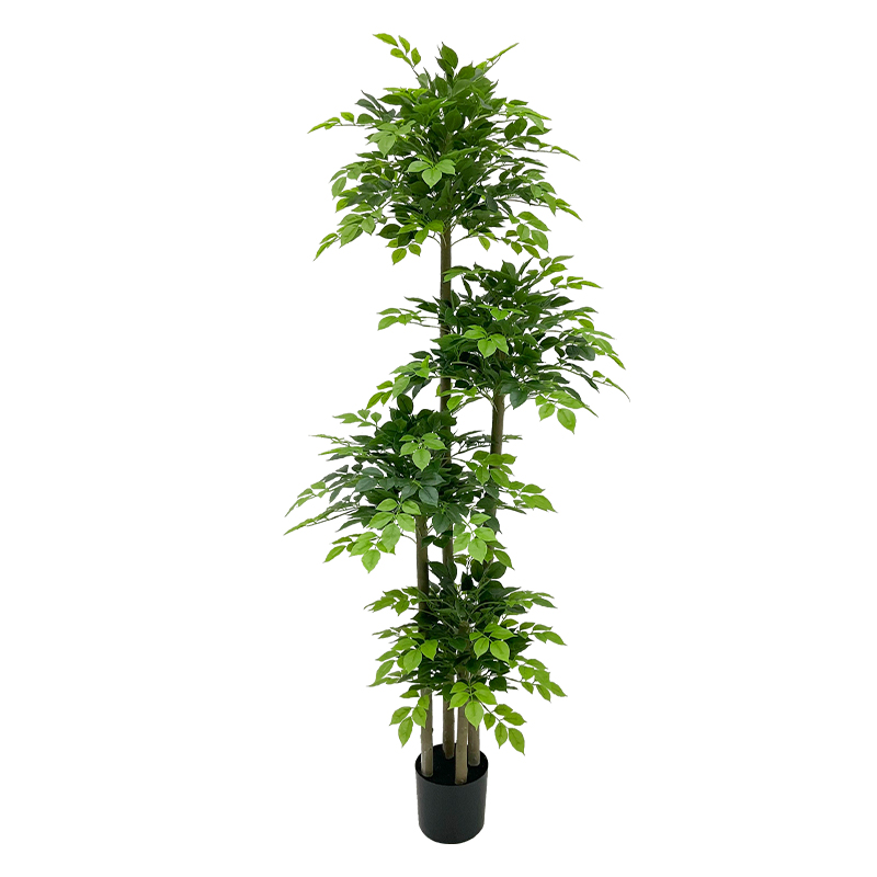 仿真绿植幸福树室内客厅沙发边落地装饰摆件高级仿生绿色植物盆栽