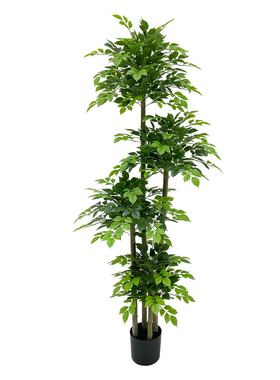 仿真绿植幸福树室内客厅沙发边落地装饰摆件高级仿生绿色植物盆栽