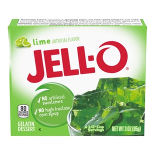 美国进口杰乐青柠果冻粉免煮 Jell-O Lime Gelatin Dessert Mix