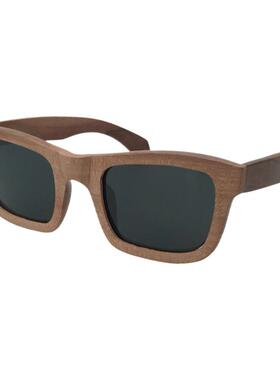 紫金光实木框太阳镜偏光墨镜