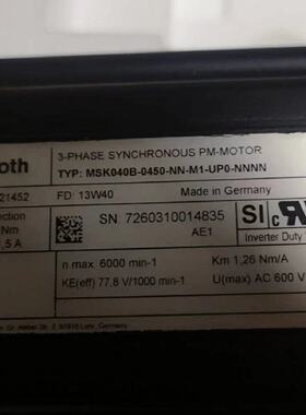 议价力士乐 MSK040B-0450-NN-M1-UP0-NNNN 7260310014835 R911321