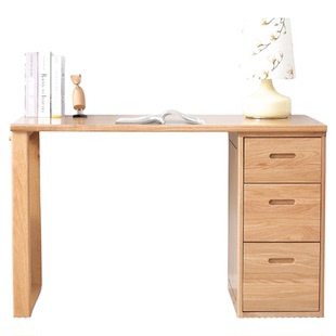 厂家直销全实木书桌北欧简约组合电脑桌橡木单双人学习桌书房家具