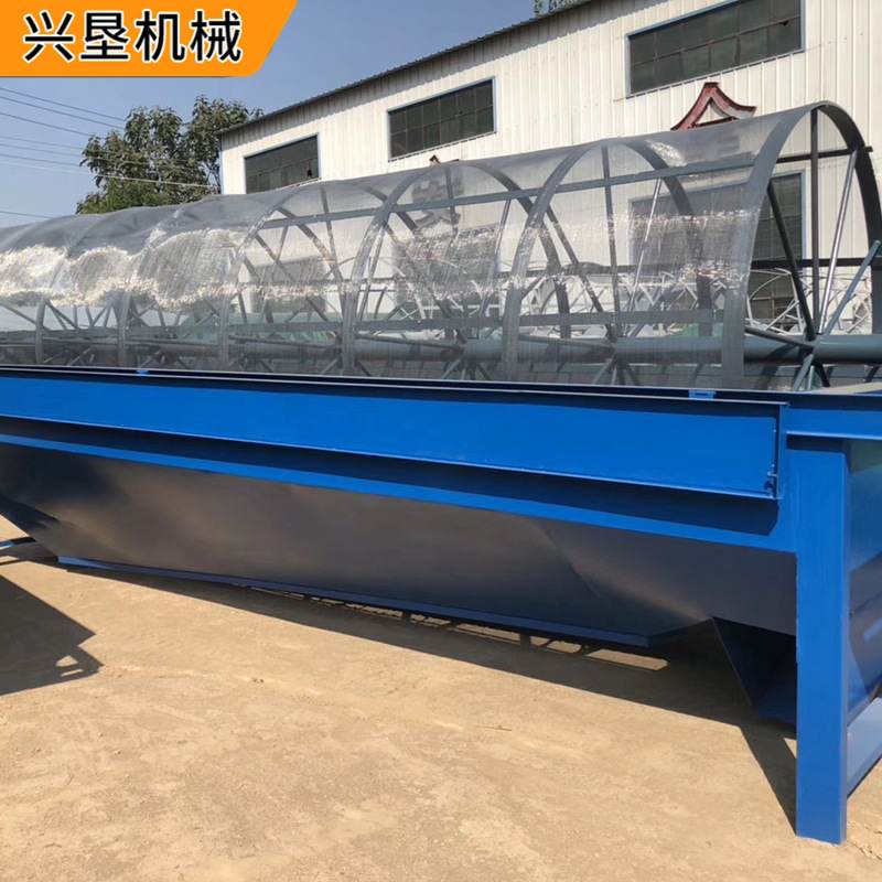 厂家定制煤炭膨润土滚筒筛分机鸡粪有机肥造粒生产线配套筛分机