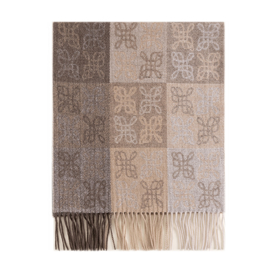 上海故事秋冬提花羊毛围巾女