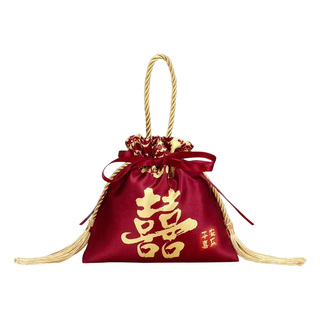 2026新款喜糖袋子结婚专用婚礼手提糖果布袋婚庆喜糖盒回礼包装袋