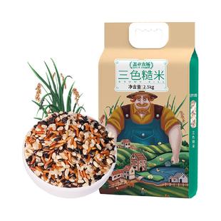 盖亚农场三色糙米2.5kg低脂轻食代餐五谷杂粮粗粮饱腹