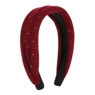 DODOGOGO宽边波点洗脸发箍女2026新款韩系新年红色头箍气质发饰