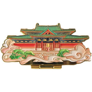 新品正定隆兴寺摩尼殿冰箱贴古城文创纪念品古建收藏品倒座观音