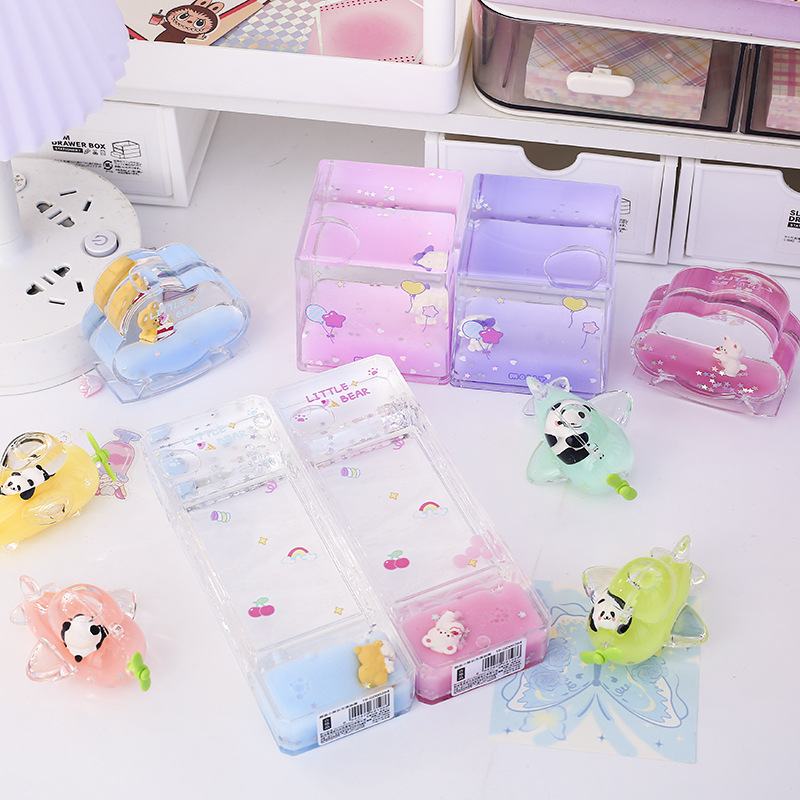 可爱油漏流沙摆件桌面熊猫礼物玩具液体滴油摆件沙漏系列计时器