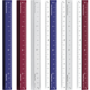 日本KOKUYO国誉多功能尺子不锈钢铝制尺测量直尺18cm半透明都市印象系列学生文具格尺划线免邮费小学生