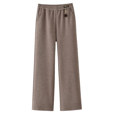 2025秋冬大码加绒加厚妈妈休闲裤