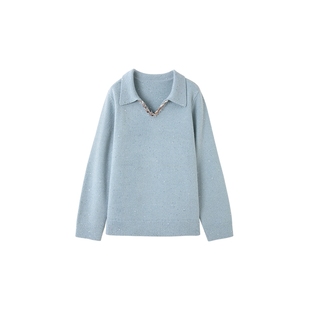 时然大码保暖毛衣微胖mm冬季加厚女装新年针织衫长袖内搭上衣宽松