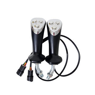 挖掘机抓木器改装捉木机夹木器夹木机三按键液压电控操纵杆手柄胶