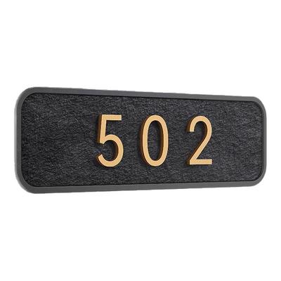 新中式中古风门牌号定制洞石