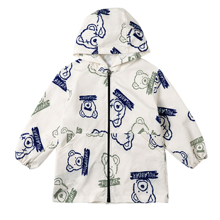 防水罩衣儿童拉链秋冬长袖棉衣罩衫羽绒服画画中大童吃饭护衣围兜