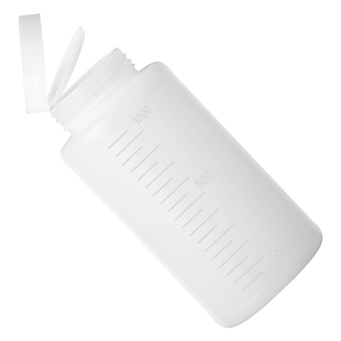 聚乙烯加厚广口塑料瓶500ml样品试剂瓶实验室内盖大口取样瓶HDPE