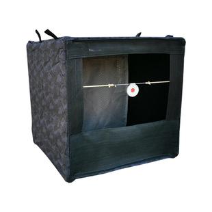 弹弓靶箱加厚支架消音布软弹练习钢珠防吐弹把箱靶心室内训练靶子