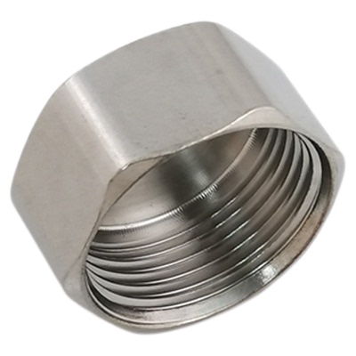 304不锈钢4分螺帽盖6分堵头水龙头配件四分水管角阀封帽软管闷头