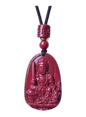 朱砂吊坠生肖项链本命佛马本命年