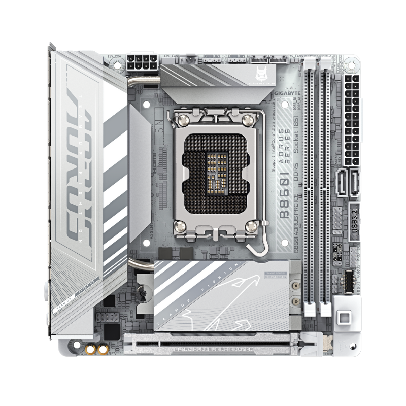 技嘉B860I AORUS PRO ICE ITX主板白色冰雕推荐270K PLUS国行专票