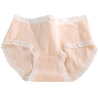 雅鹿纯棉透气可爱浅色女士内裤