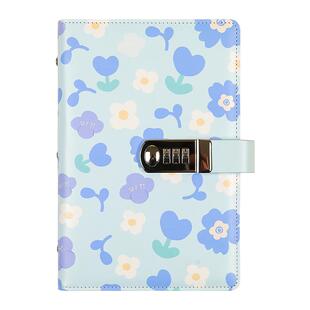 花卉密码票据存钱夹定期存折存单收纳本2025年新款高颜值收纳册带锁家庭理财银行存单密码锁收集册储蓄票据夹