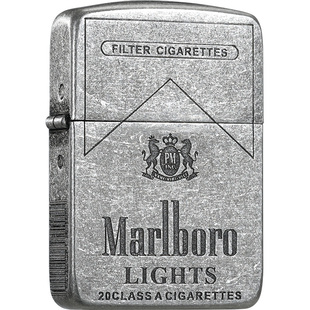 zippo打火机1941复刻万宝路古银精雕煤油防风男礼物正版外壳正品