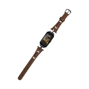 uhada适用华为手环10表带复古皮质智能运动华为手环9表带创意T型设计华为手环8表带秋冬女生手表带小红书同款