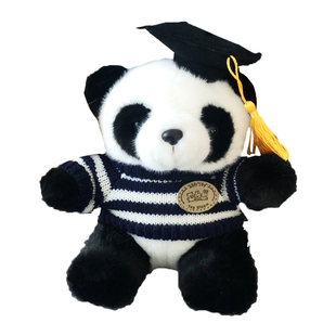 大熊猫博士公仔毛绒玩具玩偶四川娃娃生日礼物成都文创基地纪念品