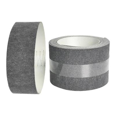 防静电单 双面灰色毛毡带 防刮花耐切割加导条打孔透气传输送皮带