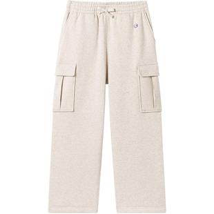 Champion冠军加绒卫裤男冬季新款保暖美式工装裤直筒针织长裤秋