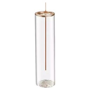 玻璃倒挂香插倒流香炉金属香夹香托简约防飞灰透明檀香沉香香薰炉