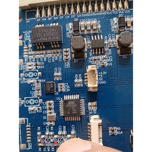 mega328p在板83个，ch91214个，