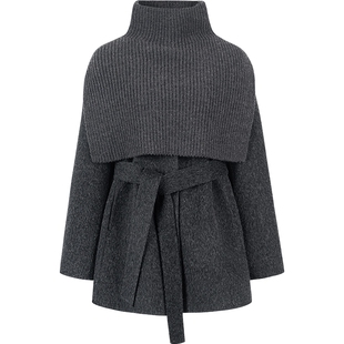 【真丝羊驼毛】衣香丽影披肩羊毛大衣女2025冬装新款双面呢子外套