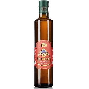 亚麻籽油 冷榨食用油一级初榨内蒙蒙谷香500ml脱蜡儿童孕妇老人