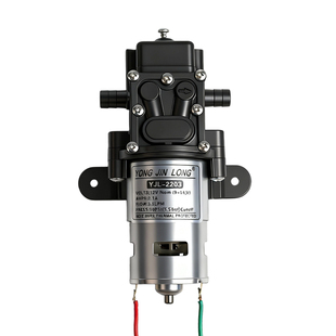 联农电动喷雾器水泵YJL-2203型隔膜泵12V铜线电机马达回流型配件