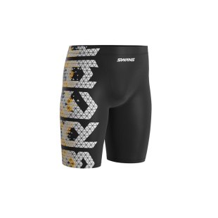 swans儿童泳裤男孩中大童五分速干2025新款男童专业训练游泳泳衣