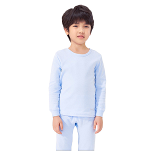 三枪男童内衣套男孩秋衣秋裤纯棉打底舒肤软棉男童圆领长袖内衣套