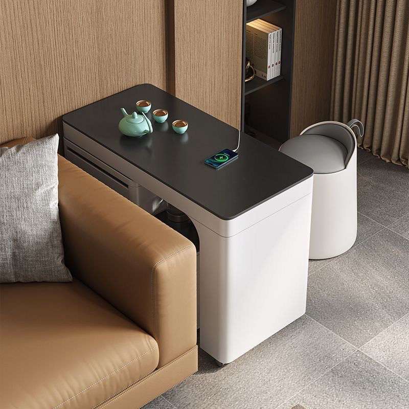 移动旋转桌椅现代茶桌家用小户型一体简约阳台伸缩客厅多功能茶桌