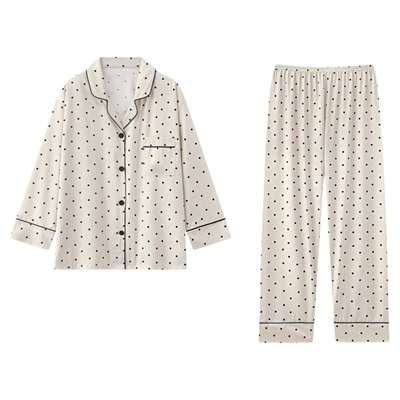 【赵露思同款】波点真丝睡衣套装