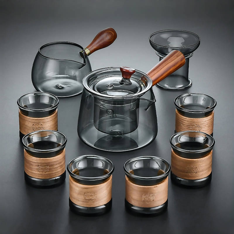 玻璃茶具家用套装轻奢高档功夫泡茶壶办公室喝茶泡茶专用茶壶茶杯
