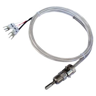 PT1000热电阻进口温度传感器铂电铠装铂热电阻压簧耐腐蚀探温针头