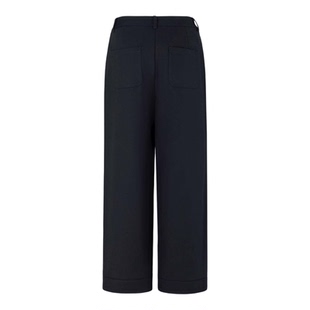 Aquascutum/雅格狮丹秋冬新品女经典宽松通勤百搭直筒休闲裤气质