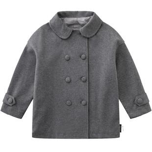 JUZI STORE童装大衣罗马布学院风上装风衣外套中性男女童1133403