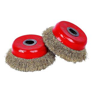 碗型钢丝轮打磨抛光轮100/125/角磨机用金属除锈钢丝刷加厚钢丝轮