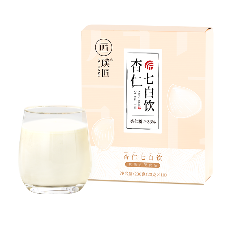 本味杏仁七白饮冲饮早餐七白粉
