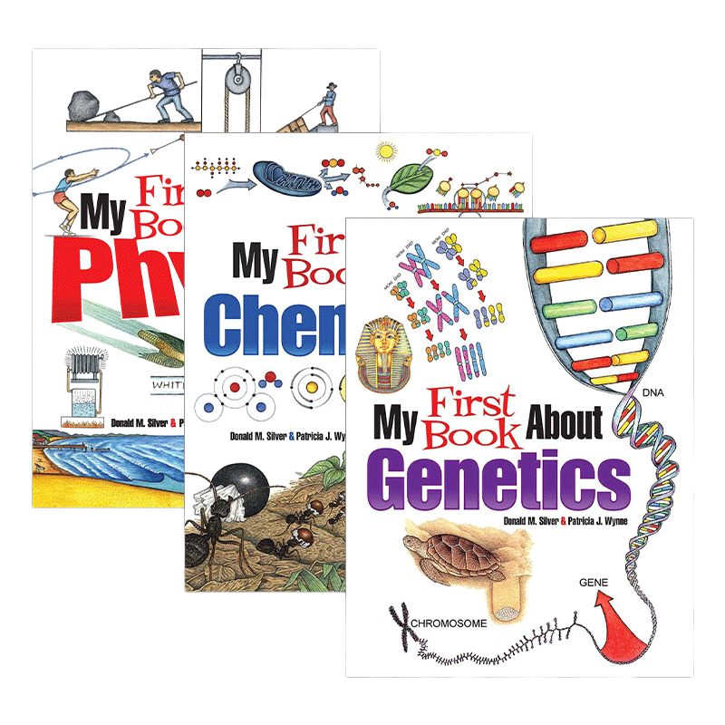 英文原版 My First Book About Chemistry/Genetics/Physics 我的第一本关于化学/遗传学/物理的书3册 英文版 进口英语原版书籍