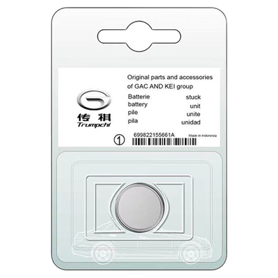 广汽传祺原装钥匙遥控器纽扣电池