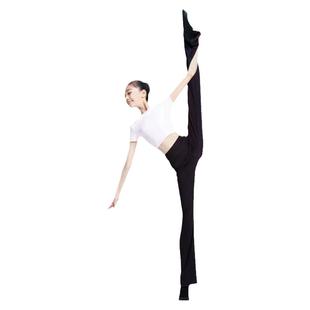 柏屋儿童舞蹈裤女练功服直筒微喇裤子黑色跳舞蹈服女童专用练功裤